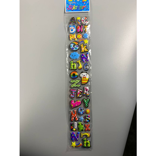 Наліпки 37 х 6см, 25шт/уп Різнокольоровий Unison (HC-27)