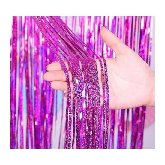 Фотозона 2 х 1м, голограма яскраво рожева Рожевий Без бренду (KUK-2064)