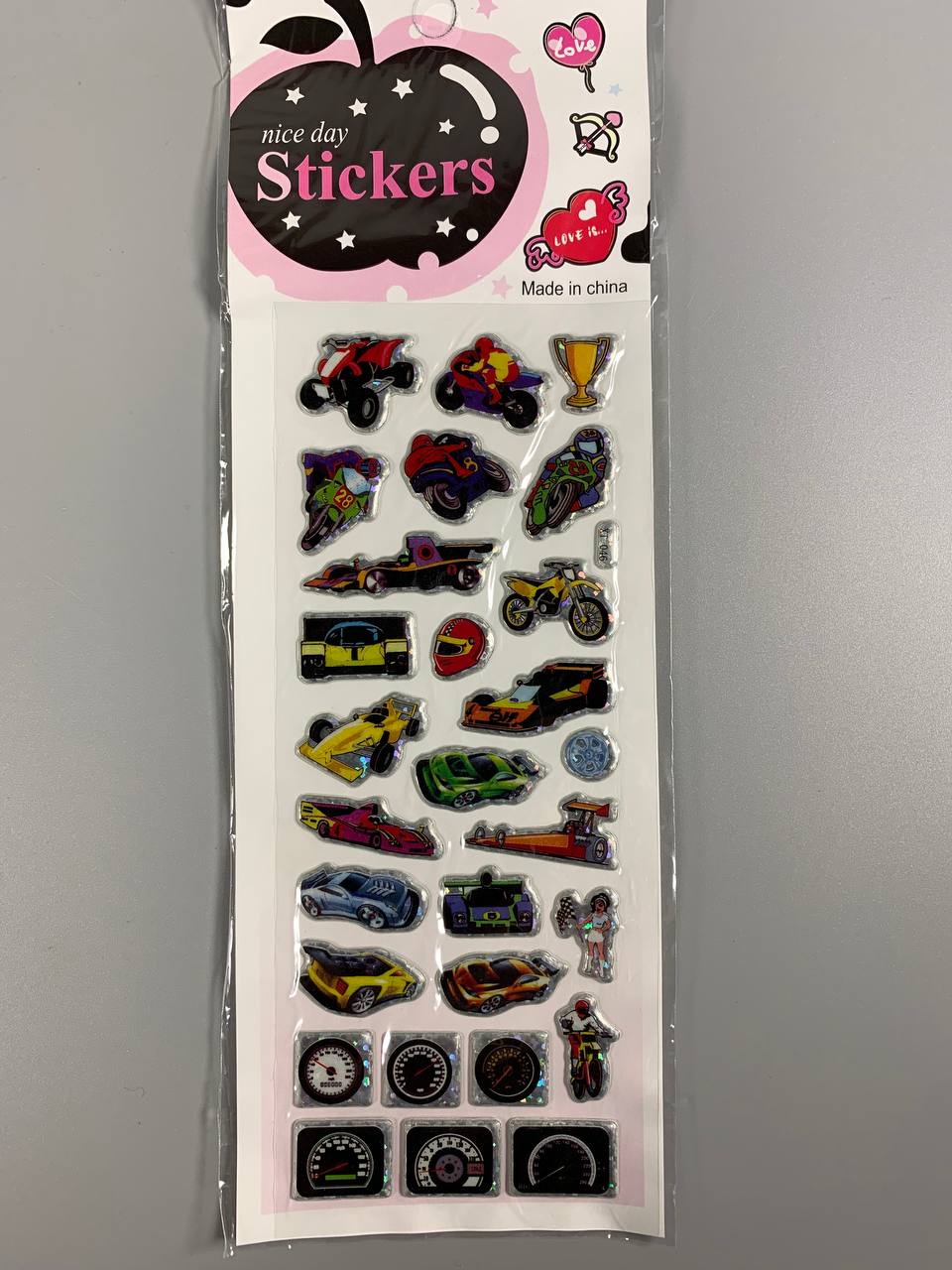 Наліпки 25 х 8см, 20шт/уп Різнокольоровий Unison (XT-046)