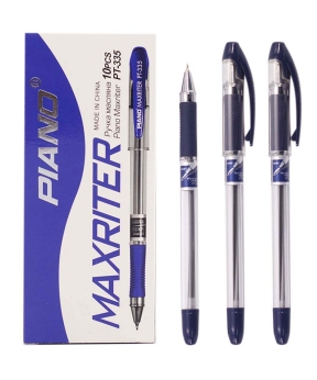 Ручка масляная "Piano" "Maxriter" 0,6мм синяя грип (10шт/уп) Unison (PT-335 синяя)