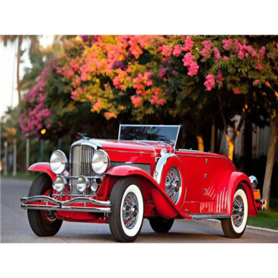 Картина по номерам "Ретро авто" 40*50см,крас.-акрил,кисть-3шт. Разноцветный Unison (5075Y_B)
