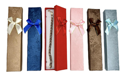 Подарочная коробка ювелирная 4 х 21см 12шт/уп  микс Разноцветный Unison (JB-024)