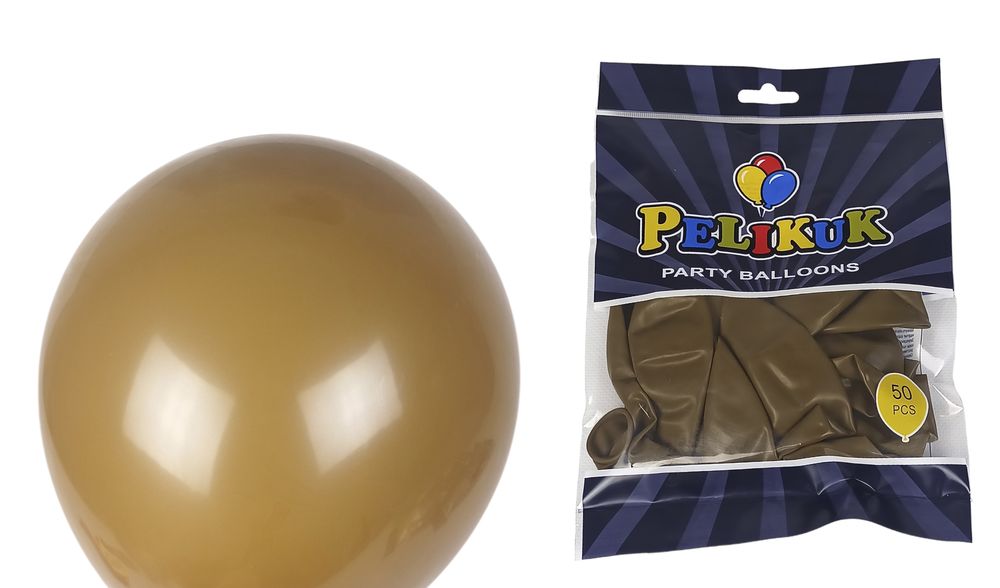 Кульки повітряні 18' (45 см)  какао, 10шт/уп Коричневий Pelican (1810-003)