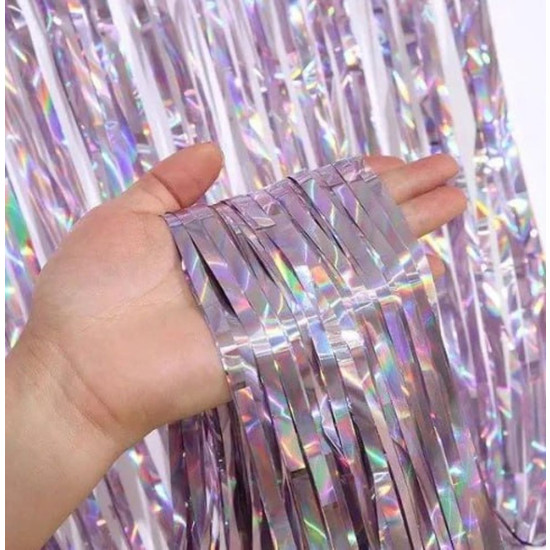 Фотозона лазерна 160 мкм, 2м х 1м,  Рожева перлина Рожевий Без бренду (10141 pink pearl)