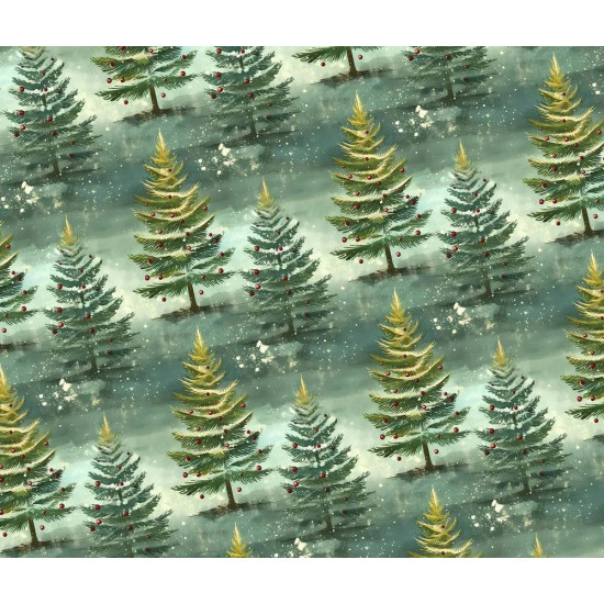 Бумага новогодняя для упаковки подарков 10 листов - 100 х 70 см 50г (PCZ10070-10-553)