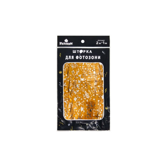 Фотозона  2м х 1м, "Звездное небо"  оранжевая Оранжевый Pelican (872159)