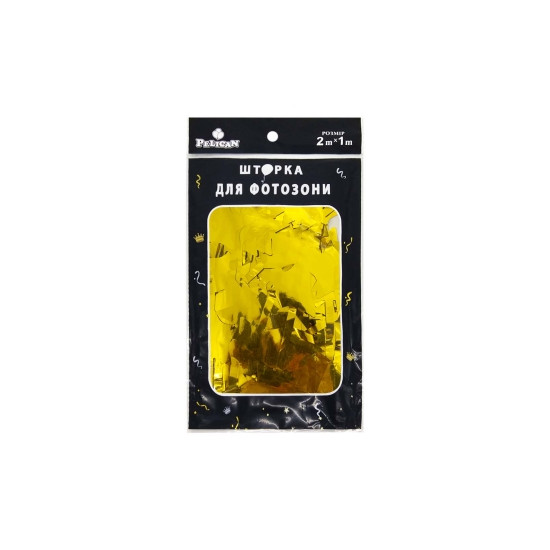 Фотозона  2м х 1м,  "Зірка глянцева"   золото Золотий Pelican (872201)