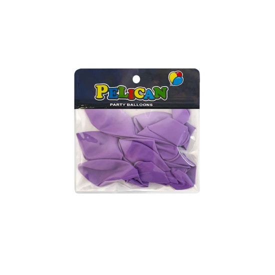 Кульки Pelican 10 '(26 см) пастель  бузковий, 10 шт/уп Фіолетовий Pelican (811011)