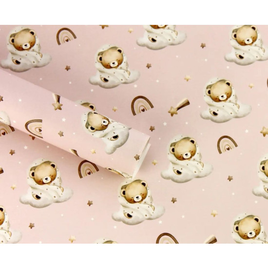 Папір для пакування подарунків 10 аркушів 100 х 70см 50г (PCZ10070-10-605)