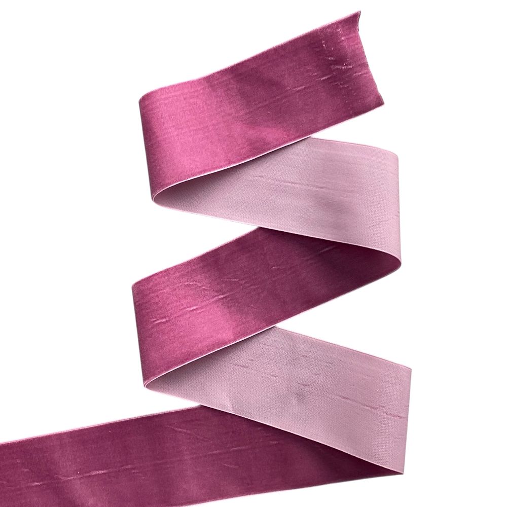 Оксамитова стрічка  5 см (±5мм) х 20 ярдів Рожевий Marill (D00850- C 77)