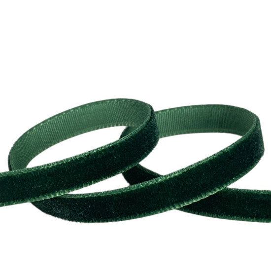 Оксамитова стрічка  0,6 см х 50 ярдів Зелений Marill (D00806- C 59)