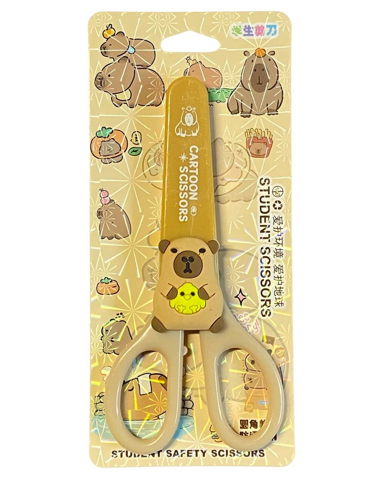 Ножиці  14см в пластиковому чохлі "Капібара" в блістері (9105-CB)