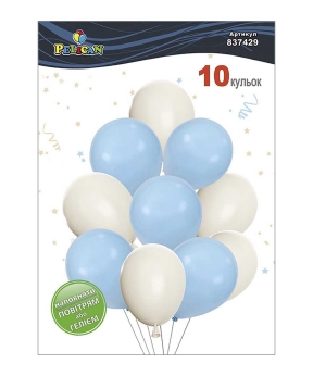 Набір з 10 латексних кульок "Небесна краса" макарун, Pelican (837429)