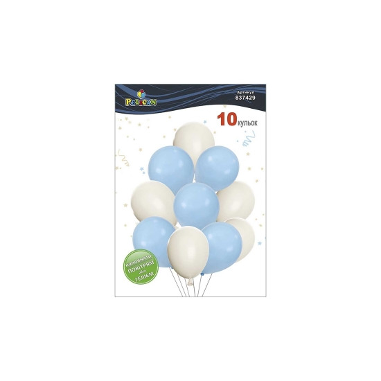 Набір з 10 латексних кульок "Небесна краса" макарун, Pelican (837429)