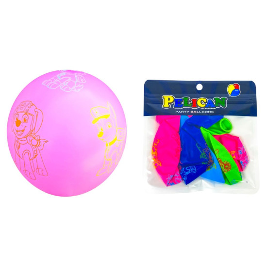 Кульки 12"(30сm) "Щенячий патруль" різнокольорові  -5шт (1205С-503)