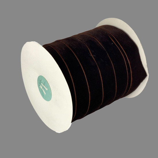 Оксамитова стрічка  2,5 см х 50 ярдів Коричневий Marill (D00825- 22)