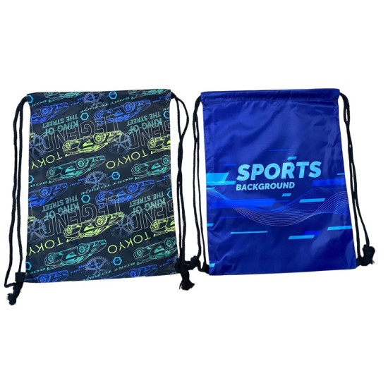 Мешок для обуви "Спорт-машины" не промокает 34 х 43см (430-39)