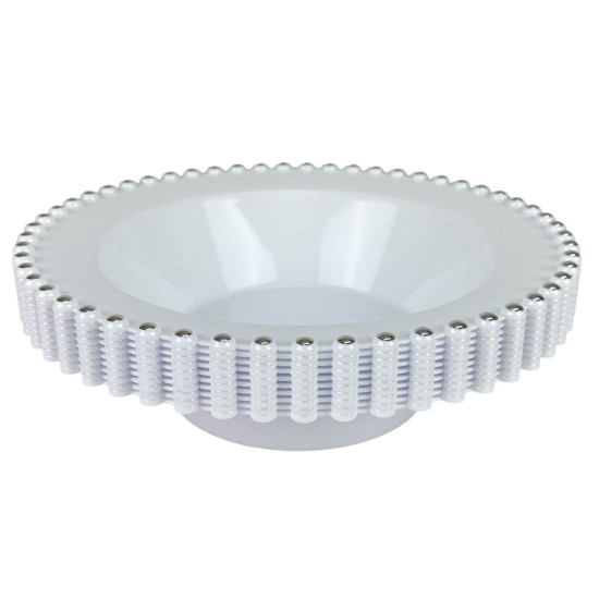 Тарілки срібні  пластикові багаторазові  18 х 18см , 10шт/уп Unison (7500-208)