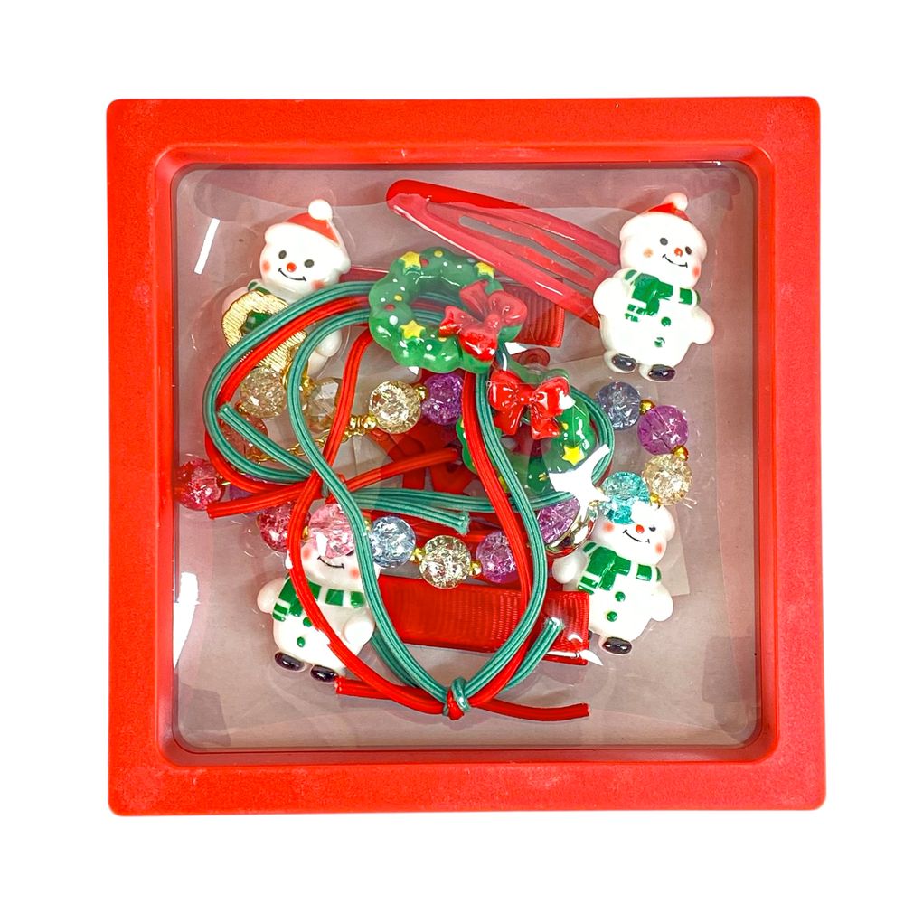 Набор детской бижутерии: резинки для волос, браслет, шпильки для волос (9327)