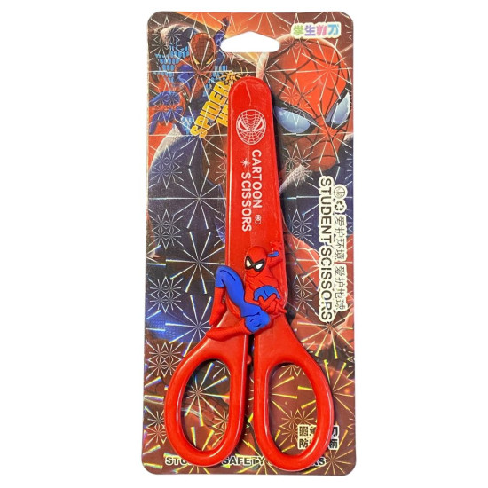 Ножницы 14см в пластиковом чехле "Спайдермен" в блистере (9105-SP)