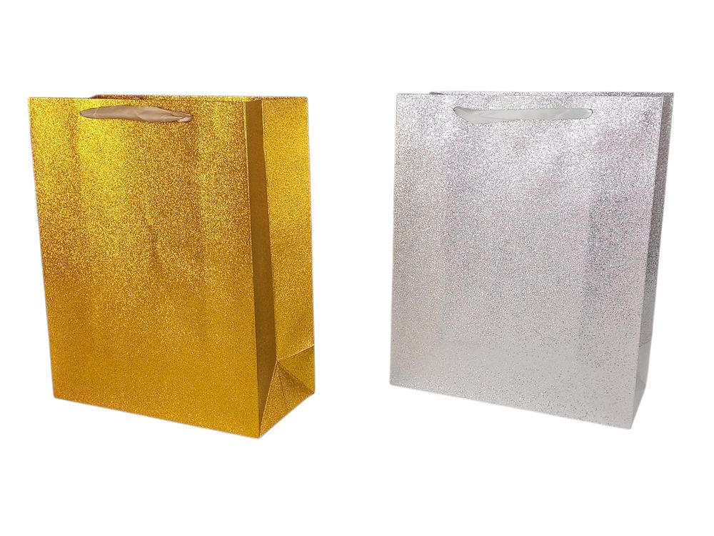 Пакет подарунковий "Гліттер"   23 х 18 х 10см,  210г/м2, 2 дизайна Unison (2990-23)