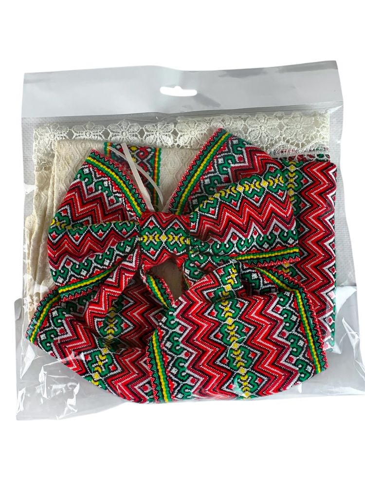 Декор для великоднього кошика - рушник +бант +стрічка Unison (DGC-106)