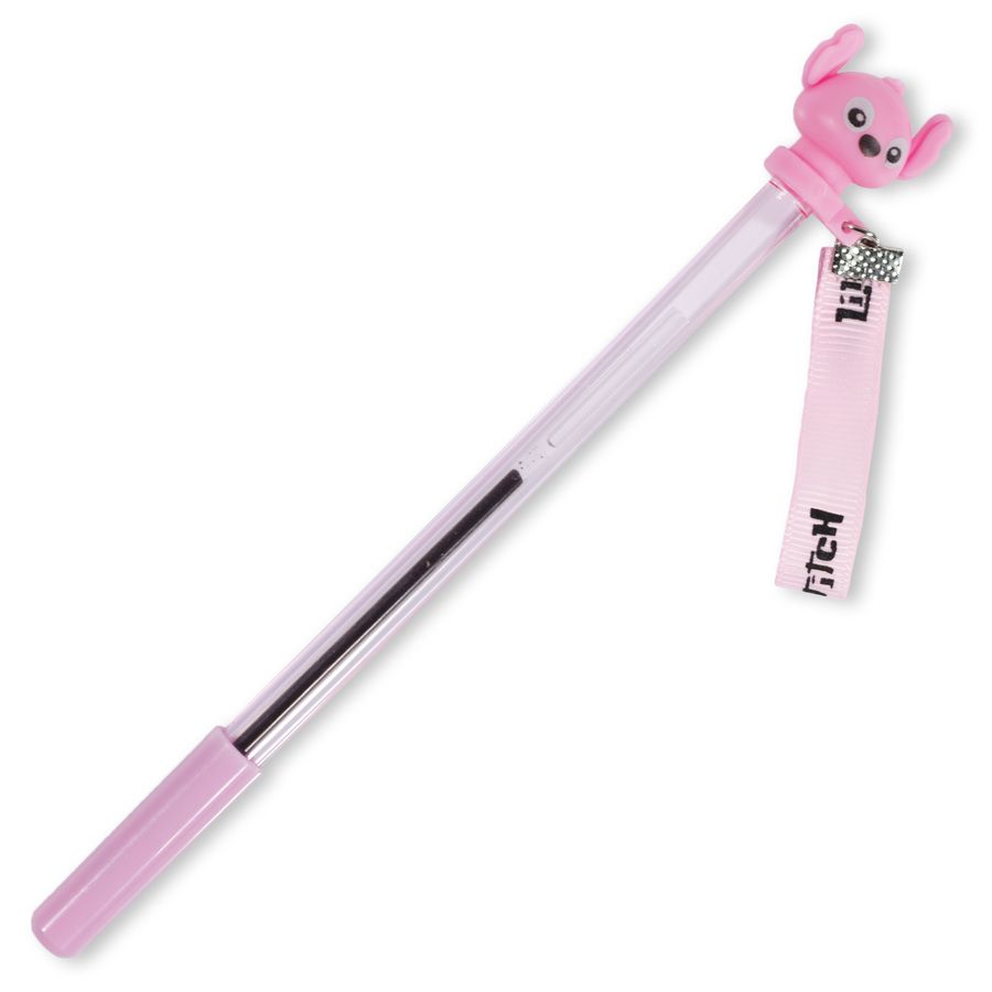 Ручка кулькова дитяча "Стіч" синя, з хлястиком (9061)