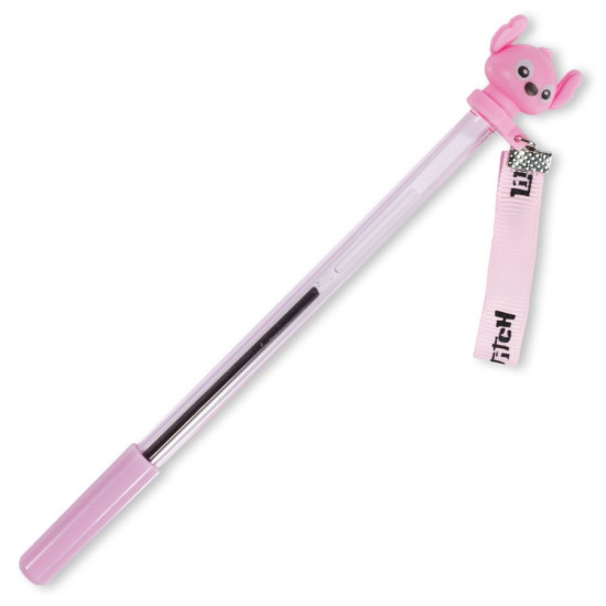 Ручка кулькова дитяча "Стіч" синя, з хлястиком (9061)