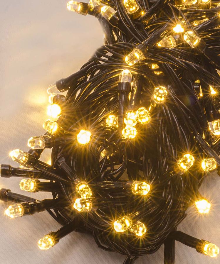 РУБИН 200 LED, черный провод, белый теплый (1282-07)