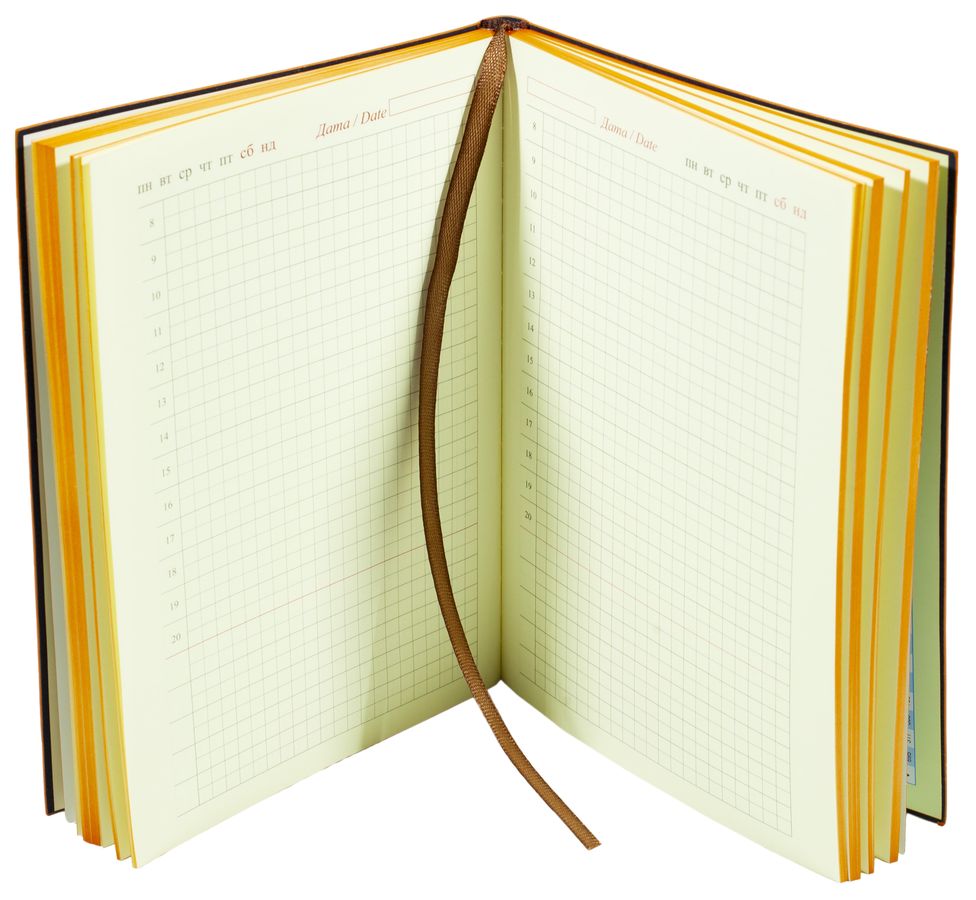 Ежедневник недатир. клетка "Цветы" А5, 160листов (1433-А5NK)