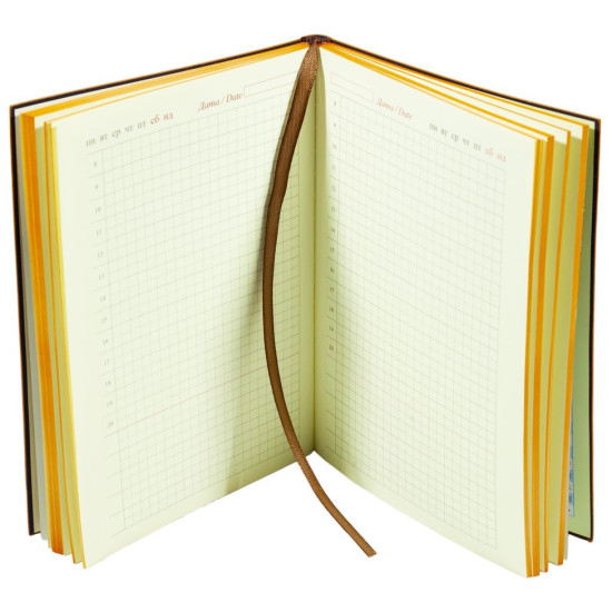 Ежедневник недатир. клетка "Цветы" А5, 160листов (1433-А5NK)