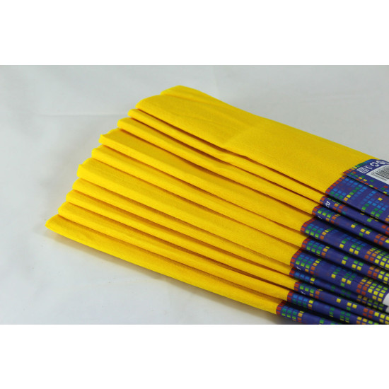 Креп-бумага 100%, 50х200см, 20г/м2 -  темно-желтая, KR110-8046 (KR110-8046)