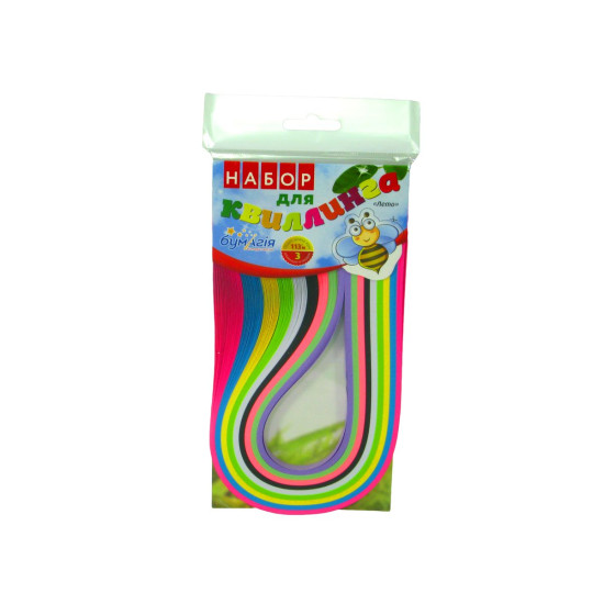 Квиллинг "Сезоны" 7мм х 42см, 9 цветов, 25 ленточек, 97м Разноцветный Бумагия (Бм 108.1)