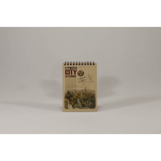 Блокнот с перфорацией 80 л А6 спираль клетка Ofort (KF6180K)