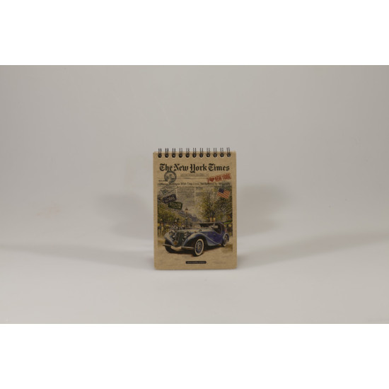 Блокнот с перфорацией 80 л А6 спираль клетка Ofort (KF6180K)