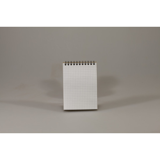 Блокнот с перфорацией 80 л А6 спираль клетка Ofort (KF6180K)