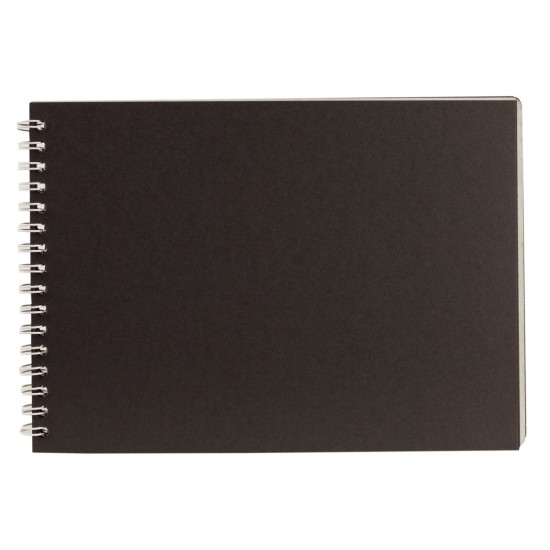 Альбомы -черная бумага - спираль  KRAFT 30 листов, 120г/м А5 Ofort (BL5130)