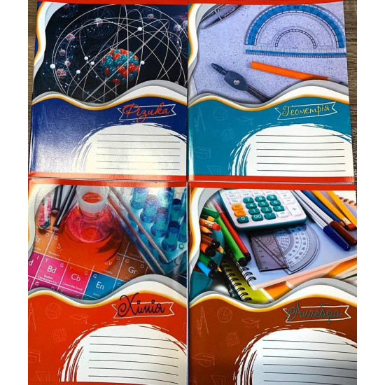 Тетрадь предметная 48 листов в клетку 10шт в упаковке Unison (Тр 007б/959059)