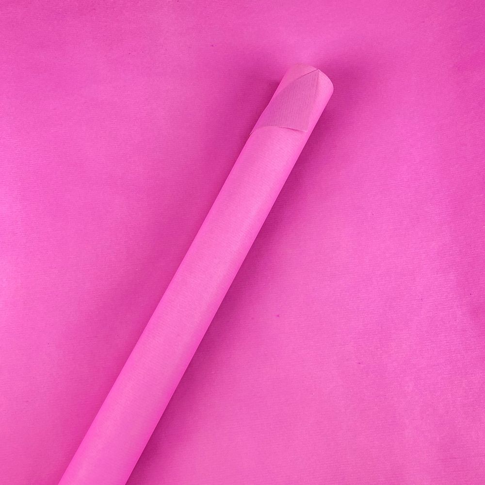 Крафт бумага подарочная двухсторонний  малина 0,7х7м (Пт 474)