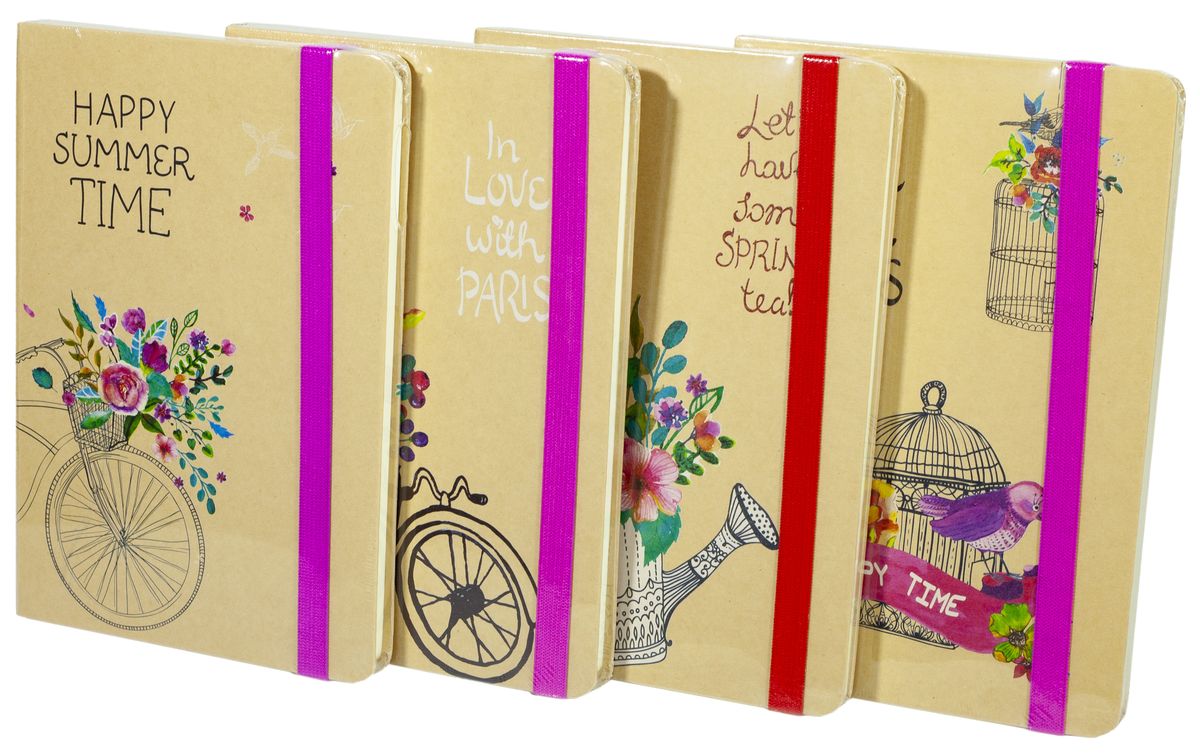 Блокнот на рез. "Букеты" A5 P80 70g  COLOR/box (103938A5)