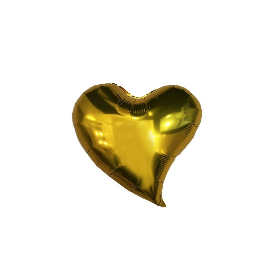 Кулька фольгована Pelican серце зігнуте 18' (45см) золото (5шт) Золотий Pelican (833501)