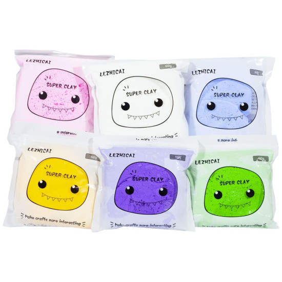 Масса для лепки, супер легкий 60г - 11 цветов, 2460-20 (2460-20)