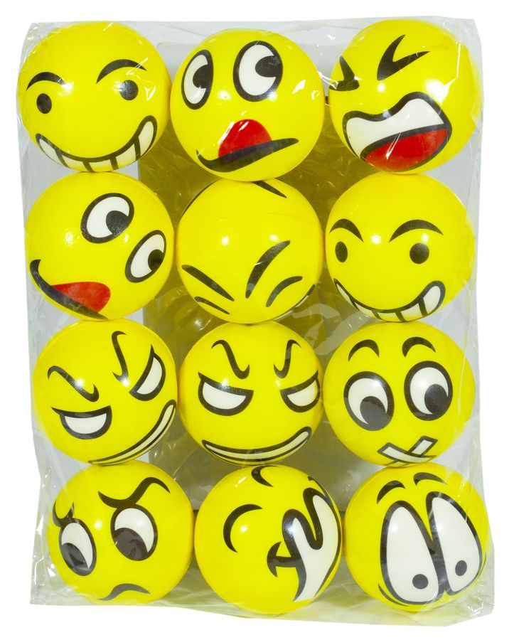 Іграшка 2414-8 м'яч смайлики - 6 см (2414-8)