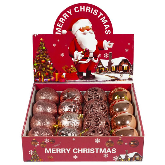 Набор подарочный шаров"Orange"коробка, D8см 16шт (96LE)