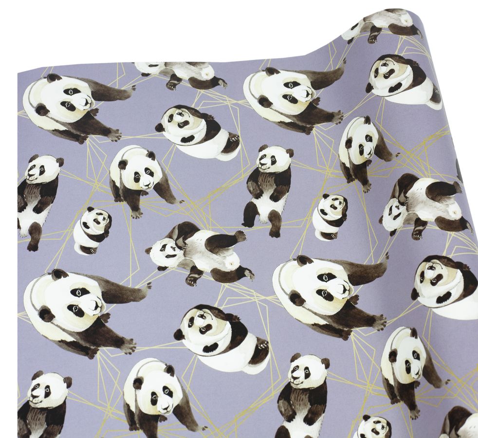 Бумага для упаковки подарков Панда -10листов) Разноцветный Unison (PCZ10070-10-339)