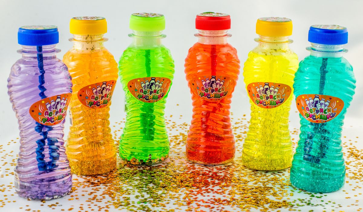 Пузыри мыльные ТРУСИШКА 300мл, неоновые с глиттерным или перламутровым наполнителем Разноцветный Unison (T 300)