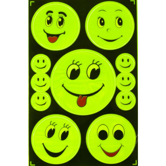 Наклейки светоотражающие "Улыбка" (5486)