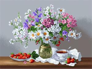 Картина по номерам "Натюрморт" 40*50см,крас.-акрил,кисть-3шт. (RA30578)