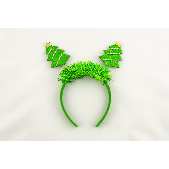Обруч на голову "Две Елки" Зеленый Unison (TK-302)
