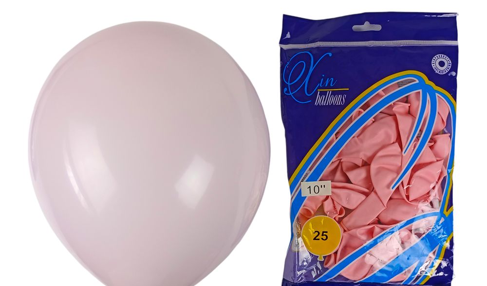 Шарики Balloons 10' (26 см), пастель персик, 25шт/уп Розовый Без бренда (1025-802)